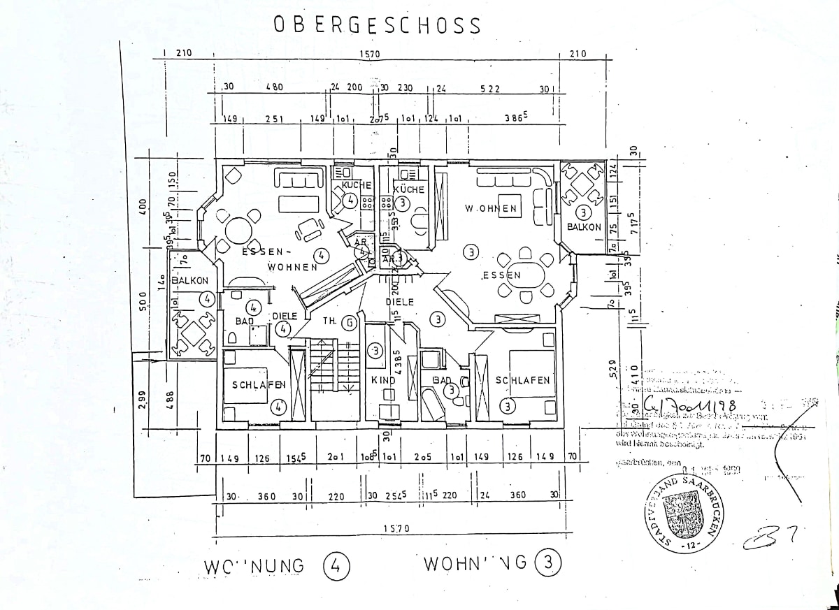 Eigentumswohnung Quierschied Göttelborn - Bauplan Eigentumswohnung Quierschied Göttelborn - Bauplan