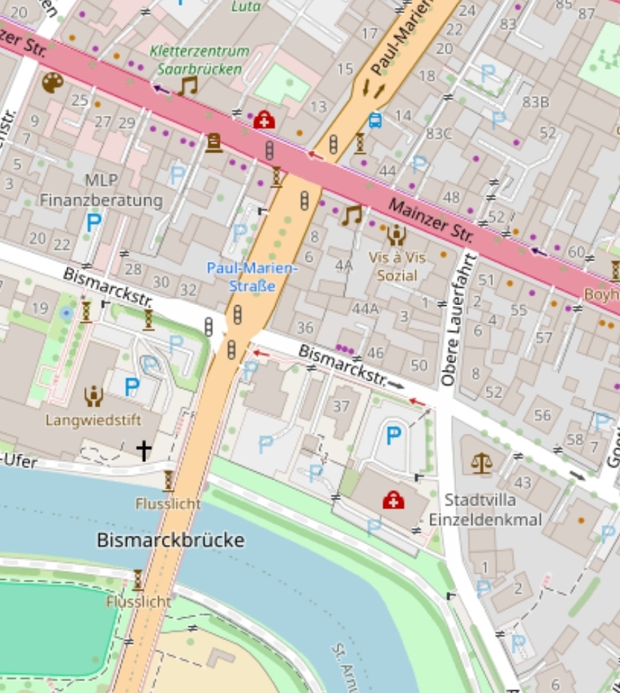 Eigentumswohnung 66121 Saarbrücken - Lagekarte