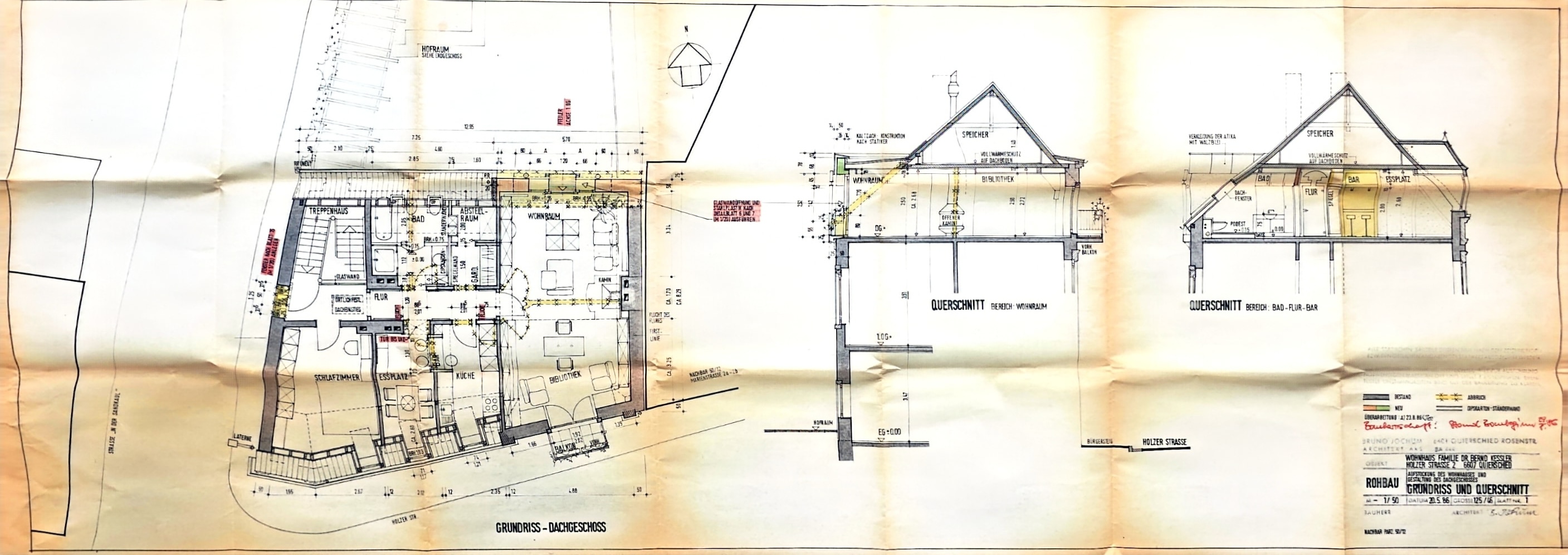 Wohnhaus in Quierschied_Bauplan